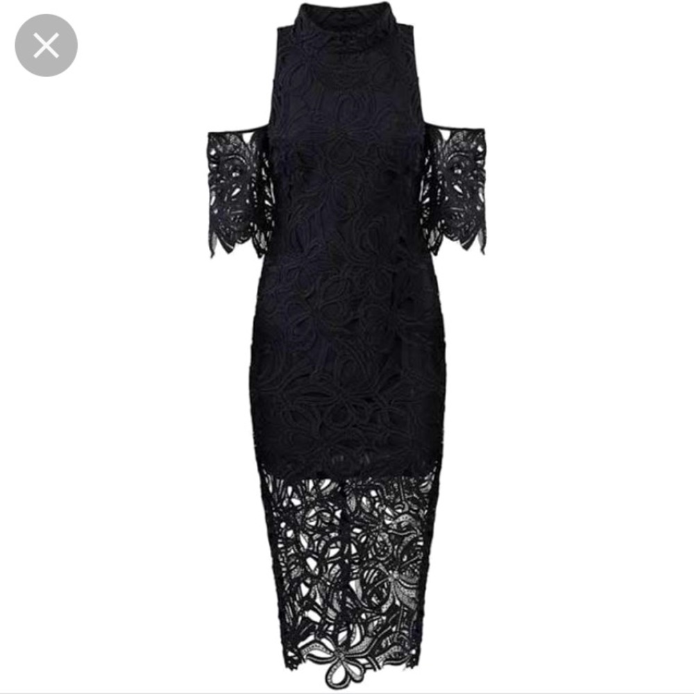 Elliatt Midi Dress Size S Lace Cut Out Cocktail NWT